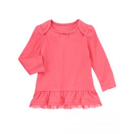 Tunica com barra em tule salmão - 18 a 24 meses - Gymboree Tunica com barra em tule salmão - 18 a 24 meses - Gymboree