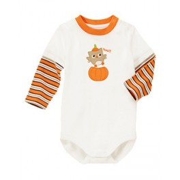 Body Manga Longa Corujinha - 6 a 12 meses - Gymboree Body Manga Longa Corujinha - 6 a 12 meses - Gymboree