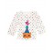 Blusa M/L Branca com bolinhas - 6 a 12 meses - Gymboree
