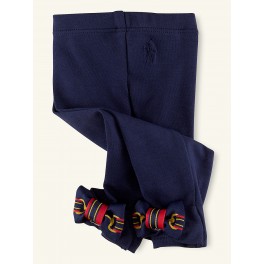 Leggins Jacquard Newport Azul Marinho - 6 meses - Ralph Lauren