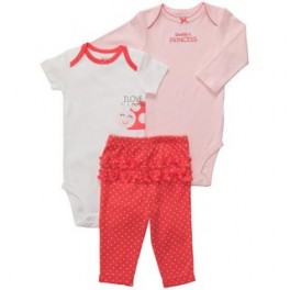 Kit 3 Pçs Body e Calça - 3 Meses - Carter´s Kit 3 Pçs Body e Calça - 3 Meses - Carter´s