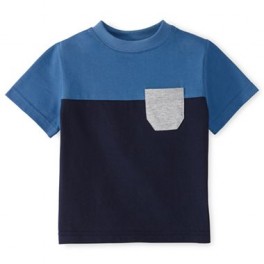 Camiseta Azul e Marinho - 12 a 18 meses - OkiDokie Camiseta Azul e Marinho - 12 a 18 meses - OkiDokie
