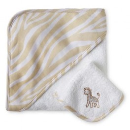 Kit de Toalhas com capuz e toalhinha Bege Girafa By Wendy Bellissimo Kit de Toalhas com capuz e toalhinha Bege Girafa By Wendy Bellissimo