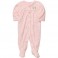 Pijama com pés Listrado Rosa   - 3 meses - Carter´s