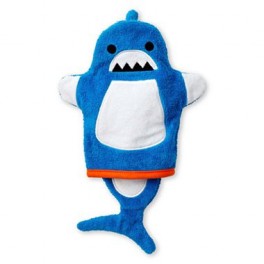 Luva de Banho Tubarão Azul - GiggleBaby Luva de Banho Tubarão Azul - GiggleBaby