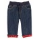 Calça Jeans com elástico na cintura e fita na barra - 3 a 6 meses - Gymboree 