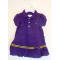 Vestido Equestre Polo Studio Lilás - 6 meses - Ralph Lauren