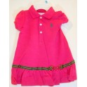 Vestido Equestre Polo Preppy Pink  - 6 meses - Ralph Lauren