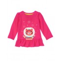 Camiseta M/L Pink Let´s Snow - 6 a 12 meses