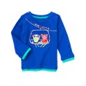 Camiseta M/L Azul Ski Aventura -  Gymboree - 12 a 18 meses 