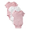 Kit 3  pçs Body Pure Pink  - 0 a 3 Meses - Baby Gap