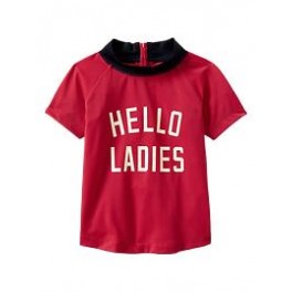 Camiseta Praia Rash Guard - Vermelha - 18 a 24 Meses - Baby Gap