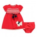 Vestido Vermelho Lã com calcinha - 18 Meses - Hartstrings