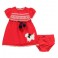 Vestido Vermelho Lã com calcinha - 18 Meses - Hartstrings
