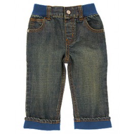 Calça Jeans com Elástico na Cintura - Gymboree - 18 a 24  meses