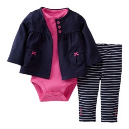 Conjunto 3 Pçs Cardigan - Carter´s - 24 Meses