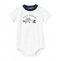 Body Manga Curta Branco Best Friend - 0 a 3 meses - Gymboree