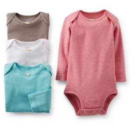 Kit Bodys Carter's Manga Longa - 5 Pçs - Menina - 12 Meses Kit Bodys Carter's Manga Longa - 5 Pçs - Menina - 12 Meses