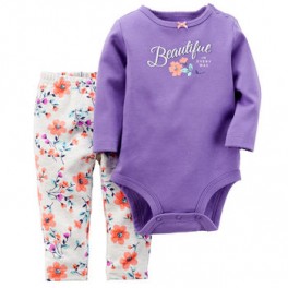 Conjunto 2 Pçs Carter´s Body M/L e Calça - 12 Meses Conjunto 2 Pçs Carter´s Body M/L e Calça - 12 Meses