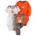 Conjunto Carter´s 3 Pçs Body M/L M/C e Calça  - 18 Meses