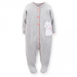 Pijama Carter´s Cotton Sleep & Play Cinza - 6 Meses Pijama Carter´s Cotton Sleep & Play Cinza - 6 Meses