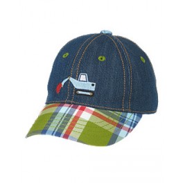 Boné Construtores Jeans - 0 a 3 meses - Gymboree Boné Construtores Jeans - 0 a 3 meses - Gymboree
