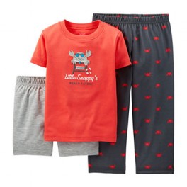 Conjunto Carter´s Pijama 3 Pçs Caranguejo - 12 Meses