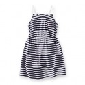 Vestido Carter´s Listrado Azul Marinho - 3T