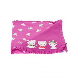 Mantinha Reversível Rosa Urso - 76 x 76 cm - Gymboree Mantinha Reversível Rosa Urso - 76 x 76 cm - Gymboree