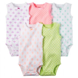 Kit Body Carter´s Sem Manga 5 Pçs - 9 Meses Kit Body Carter´s Sem Manga 5 Pçs - 9 Meses