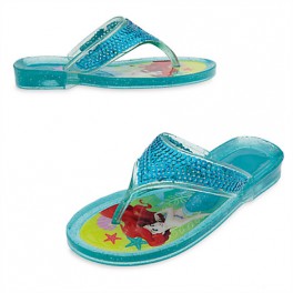 Sandalia Ariel com gel e glitter - Disney Store -  Tamanho 28/29