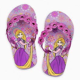 Chinelo Rapunzel Menina - Disney Store -  Tamanho 27/28