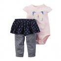 Conjunto Carter´s 2 Pçs - Body regata e Calça com Tutu - Marinho Borboleta - 12 Meses