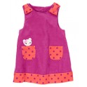 Vestido roxo com bolinhas e bolso - 3 a 6 meses - Gymboree