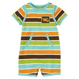 Macacão curto listrado caranguejo - 0 a 3 meses - Gymboree Macacão curto listrado caranguejo - 0 a 3 meses - Gymboree