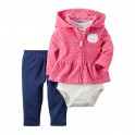 Conjunto Carter´s 3 Pçs - Body, Cardigan e Calça - 18 Meses 