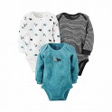 Kit Bodys Carter´s Urso 3 Pçs - 6 Meses