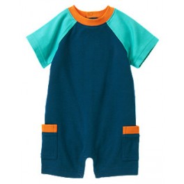 Macacão curto azul marinho - 0 a 3 meses - Gymboree Macacão curto azul marinho - 0 a 3 meses - Gymboree